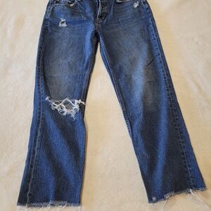 We the Free People Women's Regular Midrise 5 Button Dark Denim Jeans 26